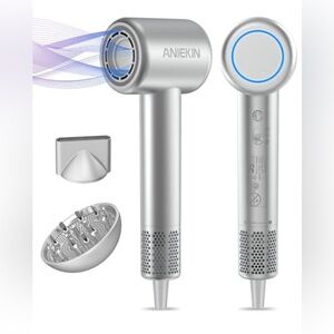 Aniekin Silver Hair Dryer NWT
